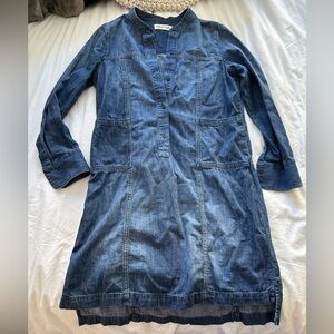 Madewell denim shift shirt dress
